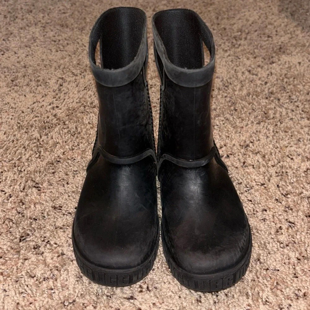 UGG UGG Drizlita Rain Boots Toddler Kids Size 12 Waterproof Black